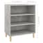 Larya Wooden Bookcase With 3 Shelves In Concrete Effect_5