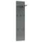 Maestro High Gloss Coat Rack With Shelf And Hooks In Grey_2