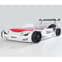 Marseille Eco Kids Racing Car Bed In White With LED_2