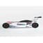 Marseille Eco Kids Racing Car Bed In White With LED_3