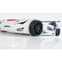 Marseille Eco Kids Racing Car Bed In White With LED_4