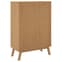 Matlock Wooden Highboard With 3 Drawers In Grey And Brown_5
