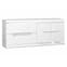 Merida Wooden Sideboard In White Gloss With 2 Doors 2 Drawers_2