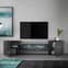 Nevaeh Dark Grey High Gloss TV Stand With 2 Doors And LED Lights_3