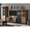 Oaxaca Display Cabinet Tall 2 Doors In Appenzeller Oak With LED ...