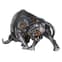 Ocala Polyresin Steampunk Bullfight Sculpture In Silver_4