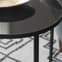 Oconto Smokey Glass Side Table In Matt Black Metal Frame_2