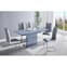 Parini Extending High Gloss Dining Table In Grey With Glass Top_5