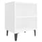 Pilvi Wooden Bedside Cabinet In White With Metal Legs_2