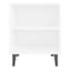 Pilvi Wooden Bedside Cabinet In White With Metal Legs_3