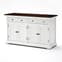 Provik Classic Sideboard In White Distress And Deep Brown_4
