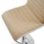 Ritz Faux Leather Bar Stool In Taupe And White With Chrome Base_3