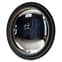 Rockford Large Convex Wall Mirror In Black And Gold Furniture in Fashion