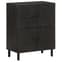 Rother Mango Wood Storage Cabinet With 4 Doors In Black_2