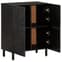 Rother Mango Wood Storage Cabinet With 4 Doors In Black_3