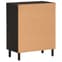 Rother Mango Wood Storage Cabinet With 4 Doors In Black_6