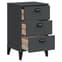 Widnes Wooden Bedside Cabinet With 3 Drawers In Anthracite Grey_3