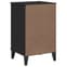 Widnes Wooden Bedside Cabinet With 3 Drawers In Black_6