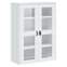 Widnes Wooden Display Cabinet With 3 Drawers In White_7