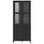 Widnes Wooden Display Cabinet With 4 Doors In Black_4
