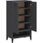 Widnes Wooden Shoe Storage Cabinet With 2 Doors In Grey_3