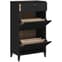Widnes Wooden Shoe Storage Cabinet In Black_2