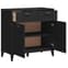 Widnes Wooden Sideboard With 2 Drawers In Black_3