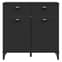 Widnes Wooden Sideboard With 2 Drawers In Black_4