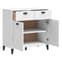 Widnes Wooden Sideboard With 2 Drawers In White_3