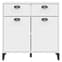 Widnes Wooden Sideboard With 2 Drawers In White_4