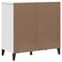 Widnes Wooden Sideboard With 2 Drawers In White_6
