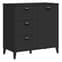 Widnes Wooden Sideboard With 3 Drawers In Black_2