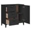 Widnes Wooden Sideboard With 3 Drawers In Black_3