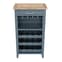 Sanford Wooden Wine Rack And Glass Storage Cabinet In Blue_2