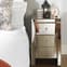Saville Mirrored Bedside Cabinet With 3 Drawers In Silver_2