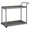 Selah Poly Rattan Drinks Trolley With 2 Shelves In Grey_2
