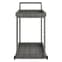Selah Poly Rattan Drinks Trolley With 2 Shelves In Grey_4