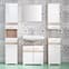 Seon Wall Bathroom Storage Cabinet In Gloss White Light Oak_3