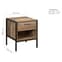 Urbana Wooden Bedside Cabinet With 1 Drawer In Rustic_5