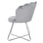 Vestal Fabric Accent Chair Ariel Shell Back In Silver_3