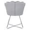 Vestal Fabric Accent Chair Ariel Shell Back In Silver_4