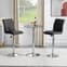 Vetro Round Clear Glass Top Bistro Table With Chrome Base_2