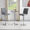 Vetro Round Clear Glass Top Bistro Table With Chrome Base_3