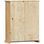 Vidor Wooden Bookcase With 3 Doors In Brown_6
