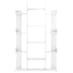 Bryson High Gloss Bookcase With 13 Compartments In White_4