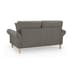 Fairfax Fabric 2 Seater Sofa In Mocha With Oak Wooden Legs_2