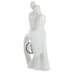 Moline Ceramics Francis Couple Tenderness Sculpture In White_2
