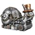 Ocala Polyresin Steampunk Snail Sculpture In Silver_2