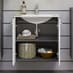 Reus Wall Hung Gloss Vanity Unit With 2 Doors In Smokey Silver_2