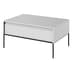 Trier Wooden Coffee Table With 1 Drawer In Matt White_2